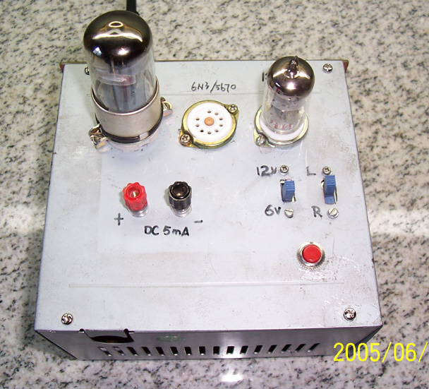 自制胆前级用电子管测试仪(常用12AX7,12AU7,6N11,6DJ8,6N8P,6N9P