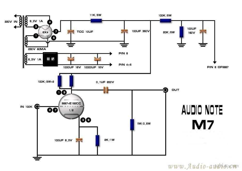 小品集--5687單管 audio note M7 5687电子管胆前級