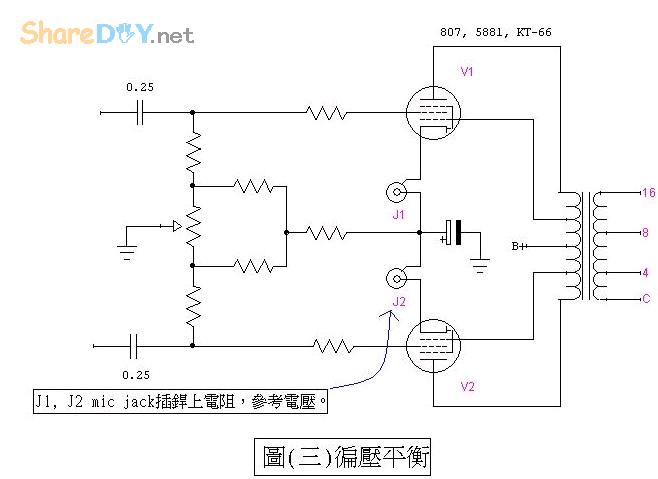 介紹一部6j7+6v6(6p6p)电子管4w單端的胆机線路製作