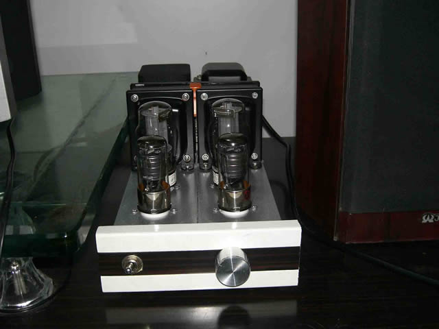 我昨天做好的6sj7+6v6(6P3P)电子管单端胆机