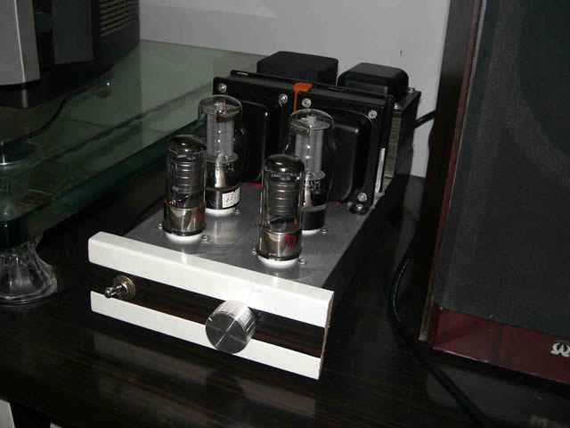 我昨天做好的6sj7+6v6(6P3P)电子管单端胆机