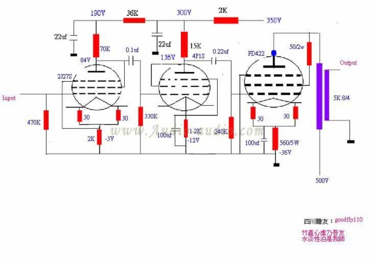 2j27s+4p1s+FD422电子管单端胆机开工了(上成品效果图了)