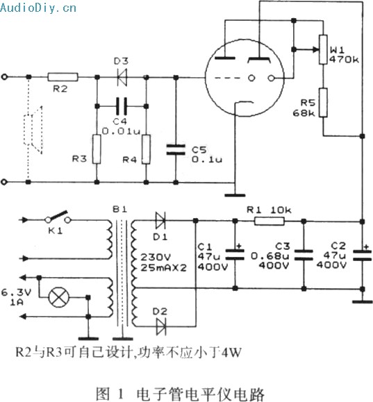 自制6e2猫眼电子管电平指示