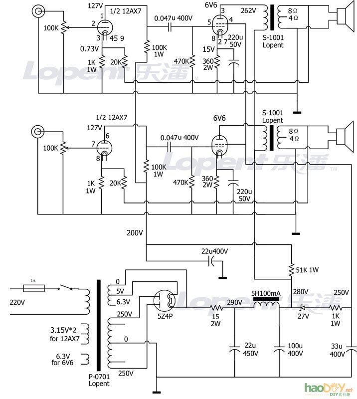 Ϊװһ̨12ax7+6V6(6p6p)˵С