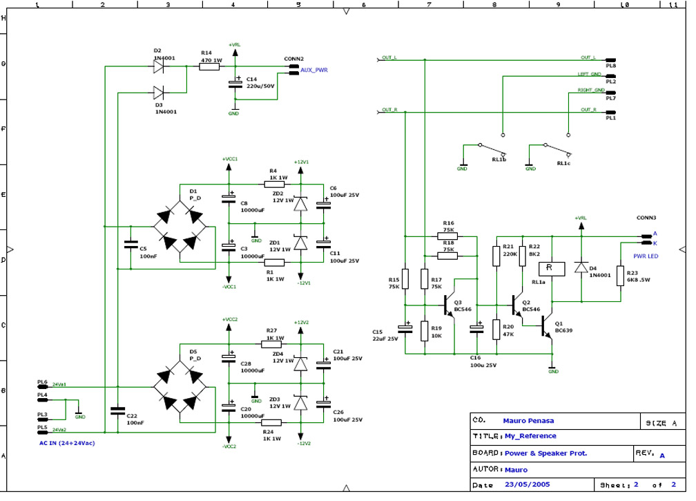diyaudio上来的lm3886功放电路