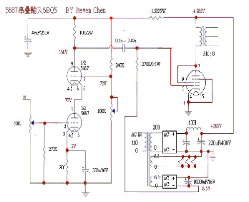 5687cascode-6BQ5˵ By steven chen