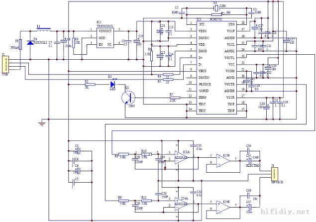 PCM2702СUSB