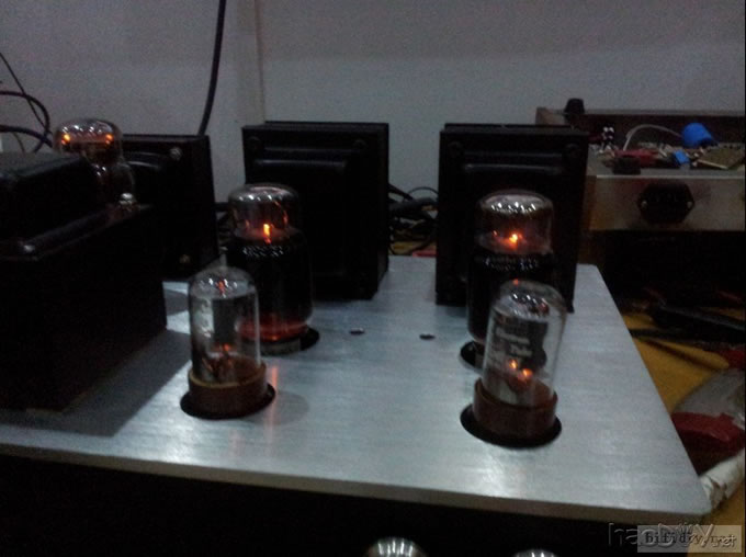 头一次做6sn7+el34单端胆机终于完工了