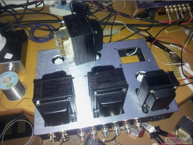 头一次做6sn7+el34单端胆机终于完工了