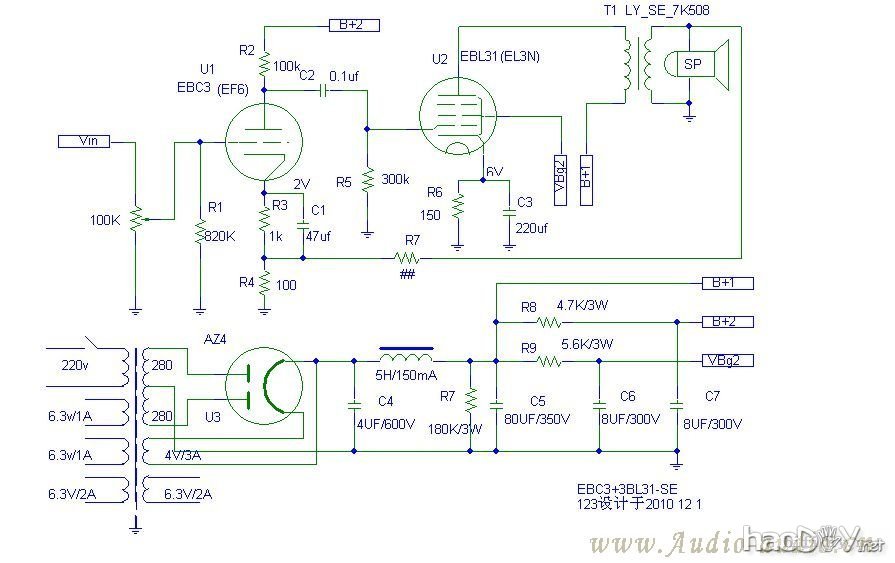 第一台机器ebc3(ef6)+ebl31(el3n)单端胆机制作