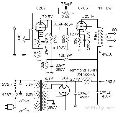 ԽԽС 6267(ef86)+6V6(6p6p 6aq5)˵
