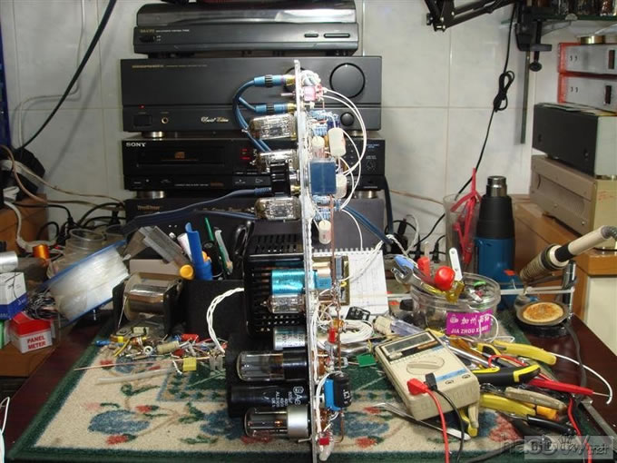 DIYһ̨JP-80 12ax7+6922(6n11)ӹܵǰ