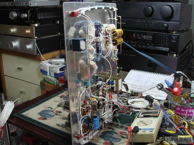 DIYһ̨JP-80 12ax7+6922(6n11)ӹܵǰ