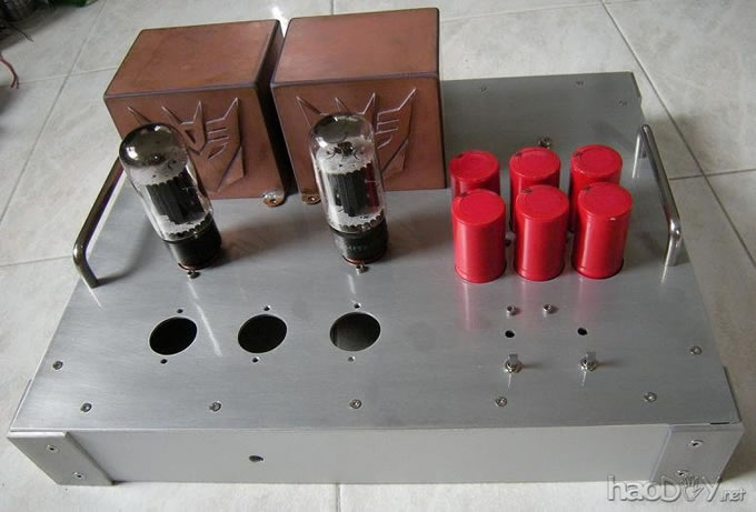 6L6 / 5881机箱干适合阀放大器 泰国译文:6L6(6p3p,5881)单端(SE)DIY电子管放大器胆机