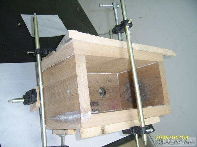 全手工diy制作银笛喇叭小书架箱