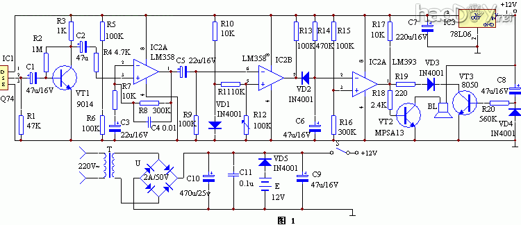 制作红外线探测报警器