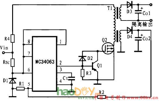 diyMC34063оƬɵķǸͱѹȦ·