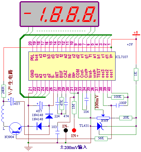 diyֵѹ·ICL7107