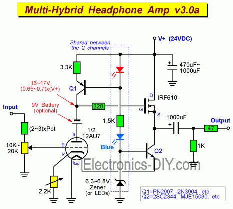 Hybrid Headphone Amplifier