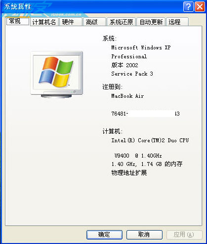 MacBook AirװXP˫ϵͳ