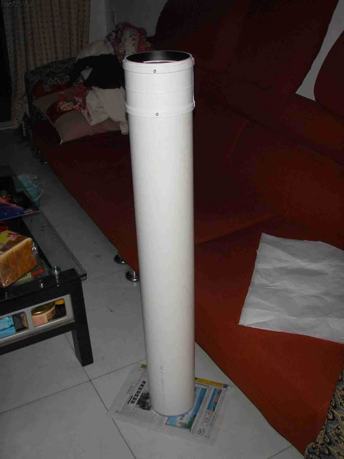 150MMPVC管子 自制153折射天文望远镜