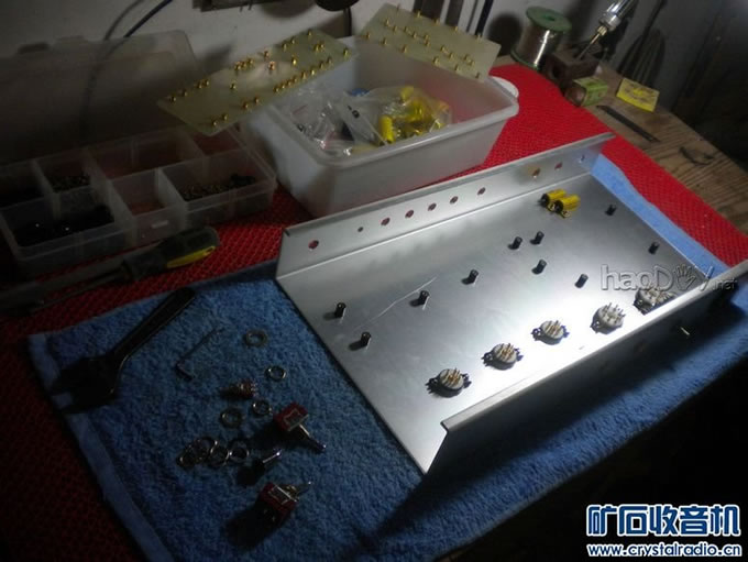 ����һ̨50W���ӹܼ����Ŵ������� ����Ƶ ����·ͼֽ(10)