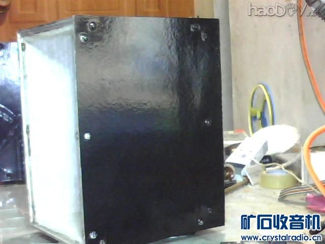 喷好漆的箱子2.jpg 自制2.0桌面小音箱(3)