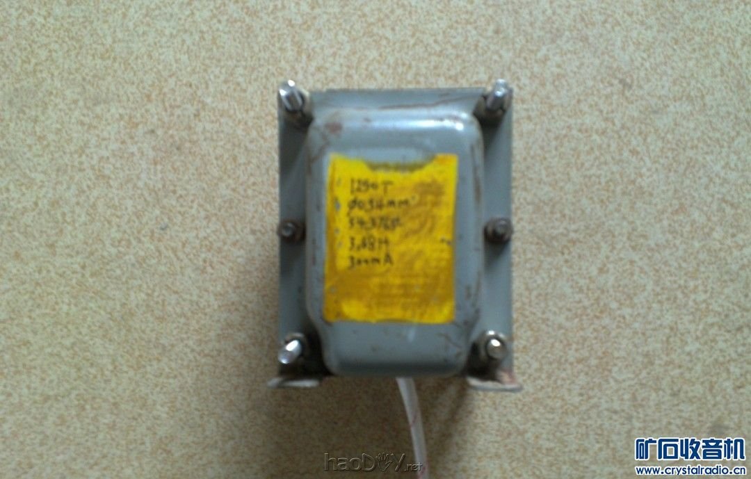 电感的装好后.jpg 6N3 SRPP推6P1电子管 单端胆机功率放大器(2)