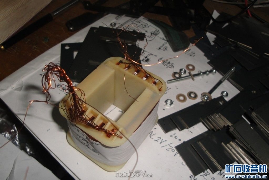 多绕组的电源牛.jpg 6N3 SRPP推6P1电子管 单端胆机功率放大器(3)