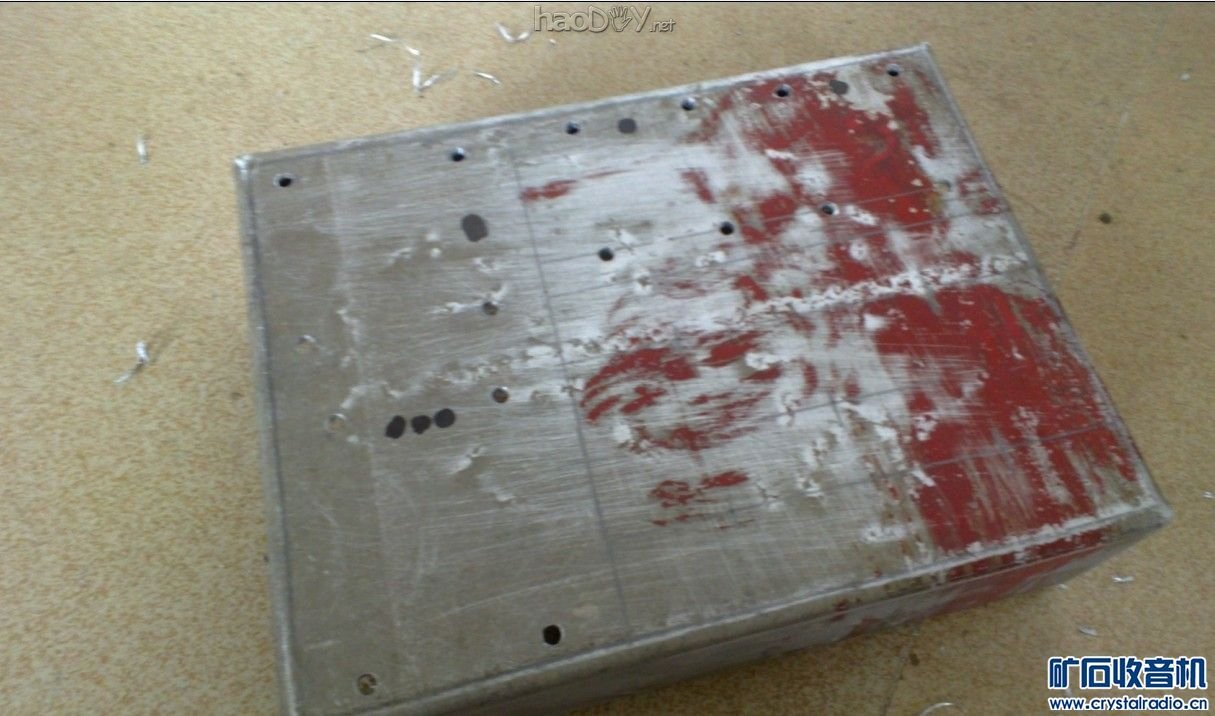 铝板弯成的机壳.jpg 6N3 SRPP推6P1电子管 单端胆机功率放大器