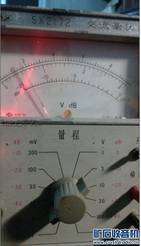 靠近变压器那边的信躁.jpg 6N3 SRPP推6P1电子管 单端胆机功率放大器(6)