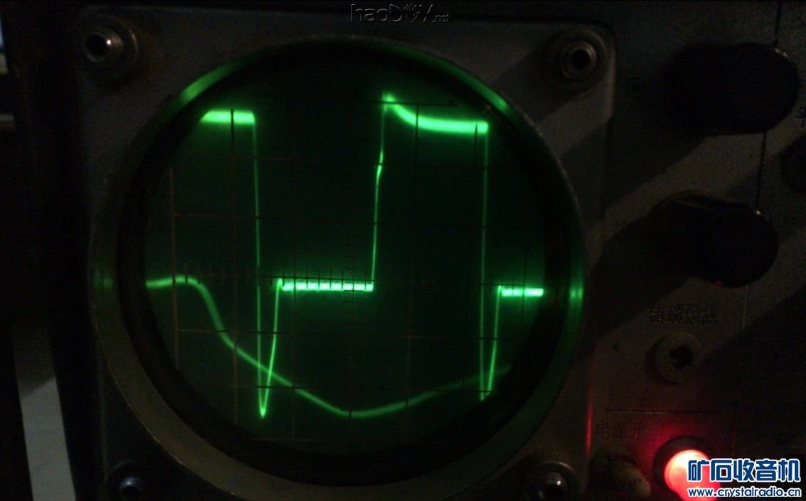 直连信号发生器的波型.jpg 6N3 SRPP推6P1电子管 单端胆机功率放大器(7)
