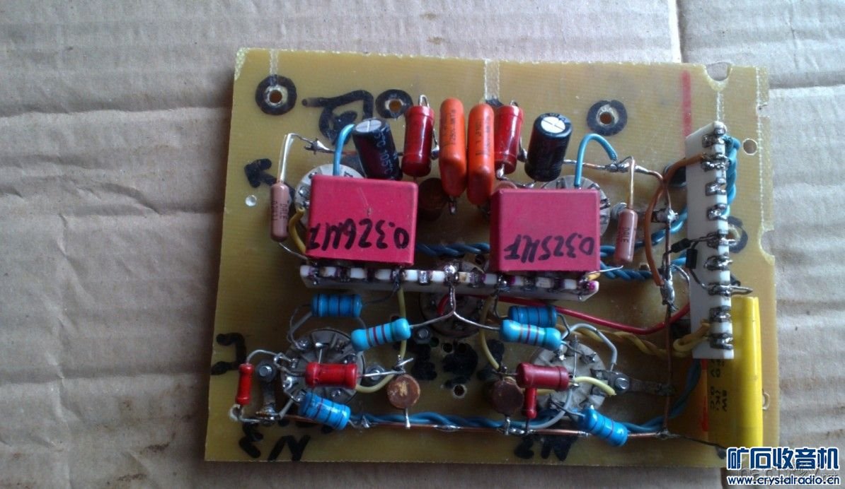 焊好的主电路.jpg 6N3 SRPP推6P1电子管 单端胆机功率放大器(5)