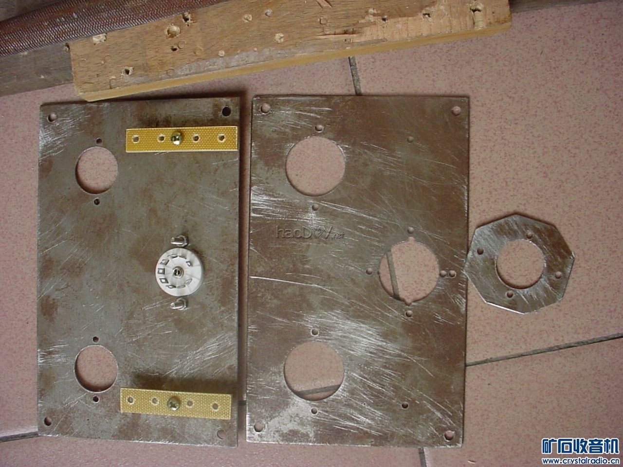 没有镀锌的底板 随便折腾的双底板12ax7+6P6P、6P1电子管单端胆机功放