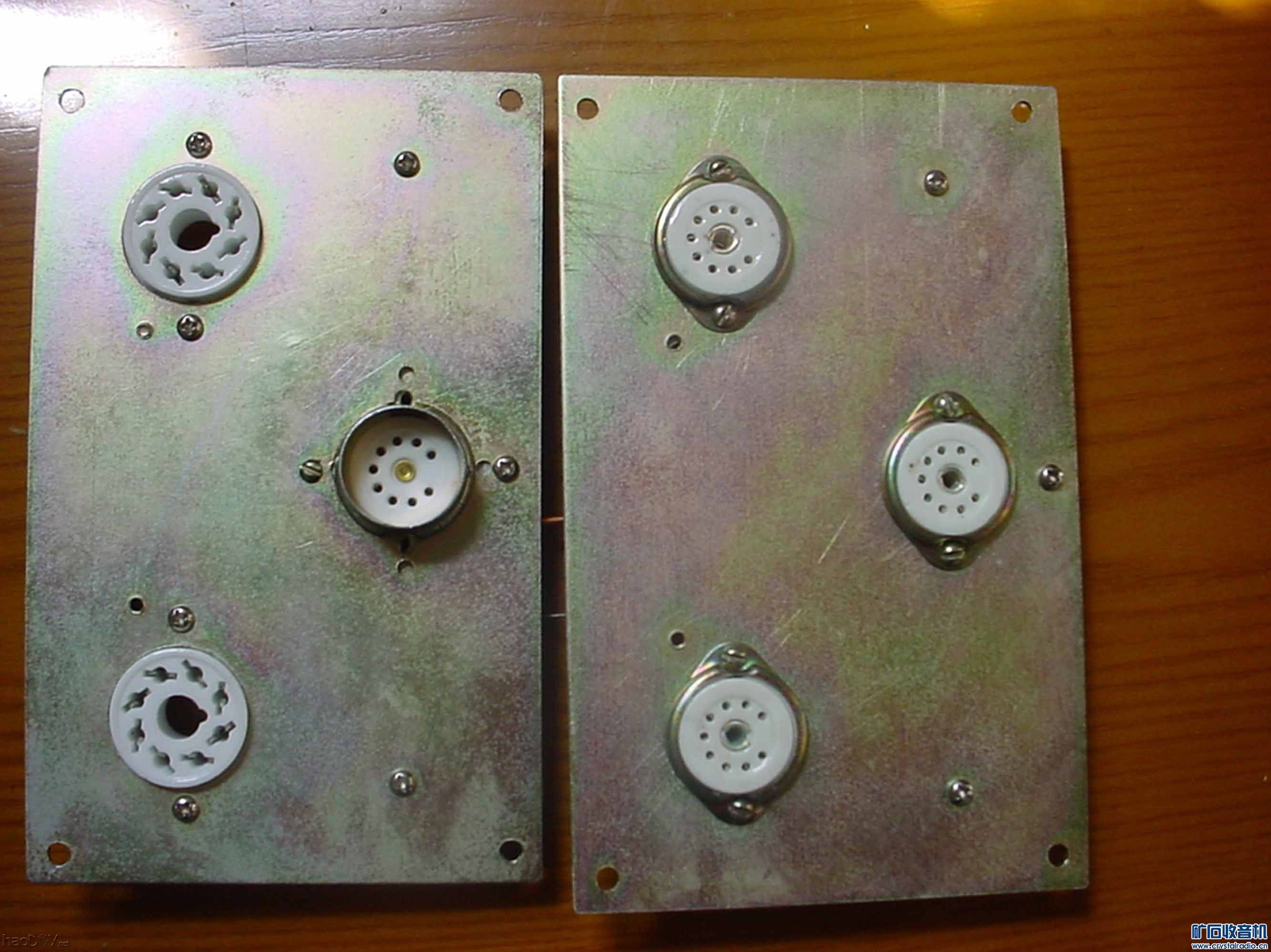 2个底板正面 随便折腾的双底板12ax7+6P6P、6P1电子管单端胆机功放
