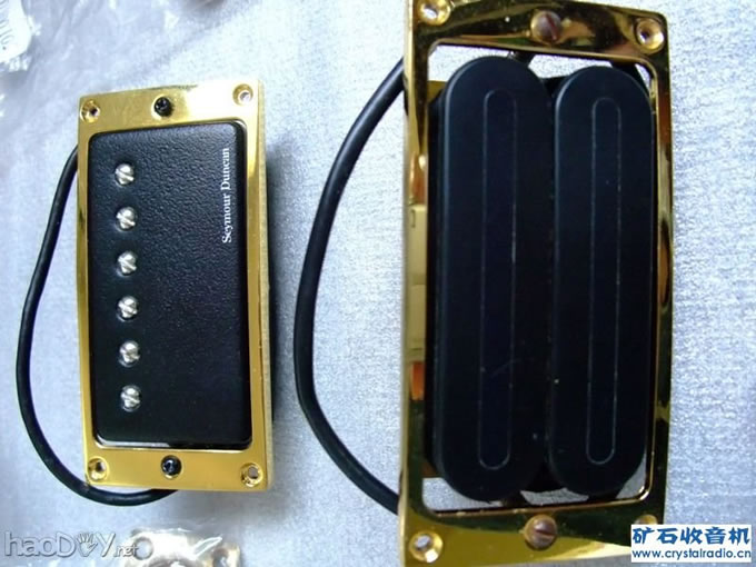 拾音器(心脏部分:琴劲采用SEYMOUR DUNCAN SHPG1,琴桥采用DIMAROIO DP102 X2N,拾音器总共价值1300RMB) 拾音器(心脏部分:琴劲采用SEYMOUR DUNCAN SHPG1,琴桥采用DIMAROIO DP102 X2N,拾音器总共价值1300RMB)