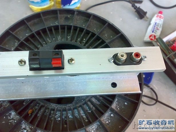 安装部分零件 6G2P+6V6(6p6p)电子管单端胆机功放制作