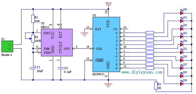 CD4017ˮled·