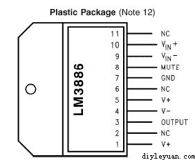 LM3886音频功率放大器功放diy制作