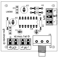 采用LM380制作的音频功率放大器