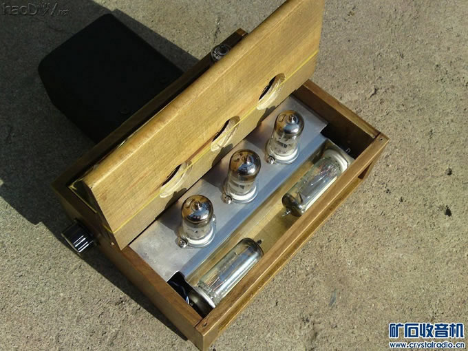 打开盖子也碰不上管子 复古六灯电子管胆前级
