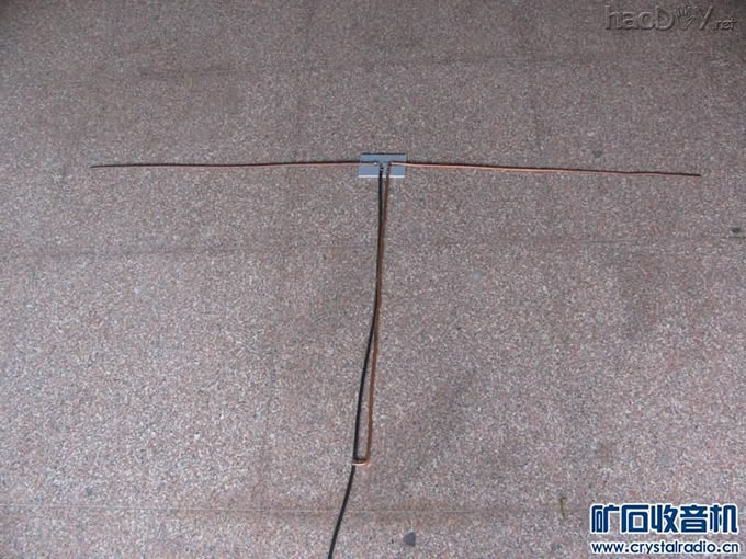 自制FM半波振子天线