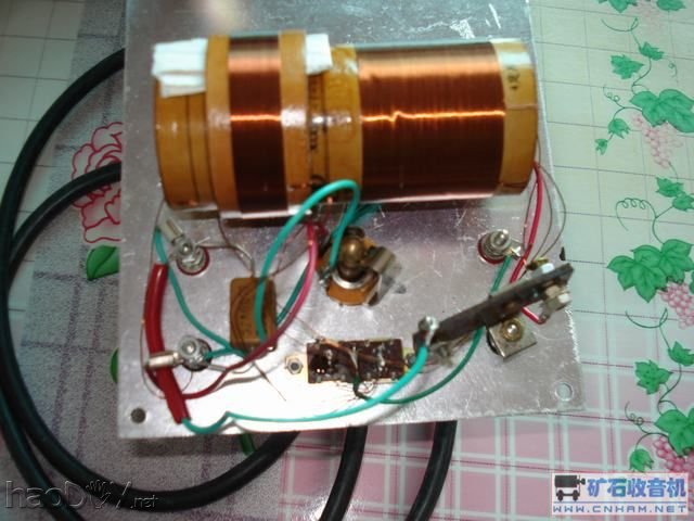 我制作的矿石机 - 我的矿石收音机终于响了