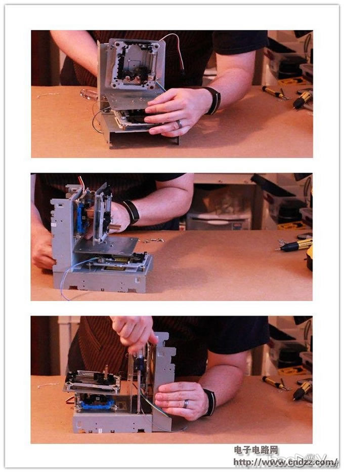 旧DVD驱动器变形记,改造成简易3D打印机