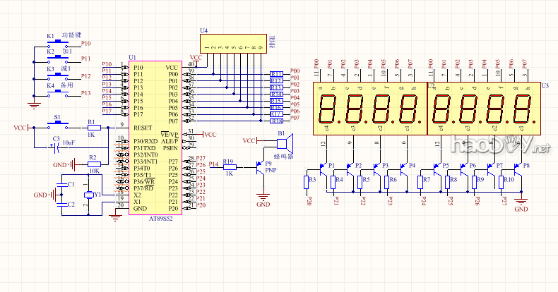 DIY简易数字时钟计时器