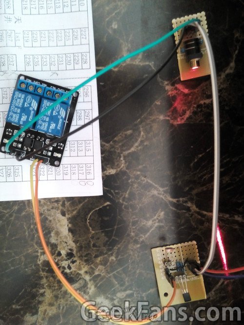 非常简单的激光防盗系统