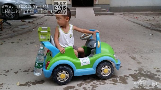 点击查看原图 终极改造,儿童电动车,小朋友车技要从小培养~~