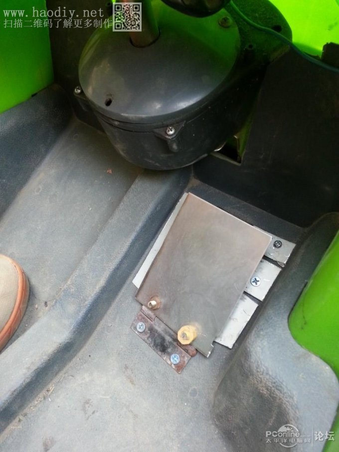 点击查看原图 终极改造,儿童电动车,小朋友车技要从小培养~~