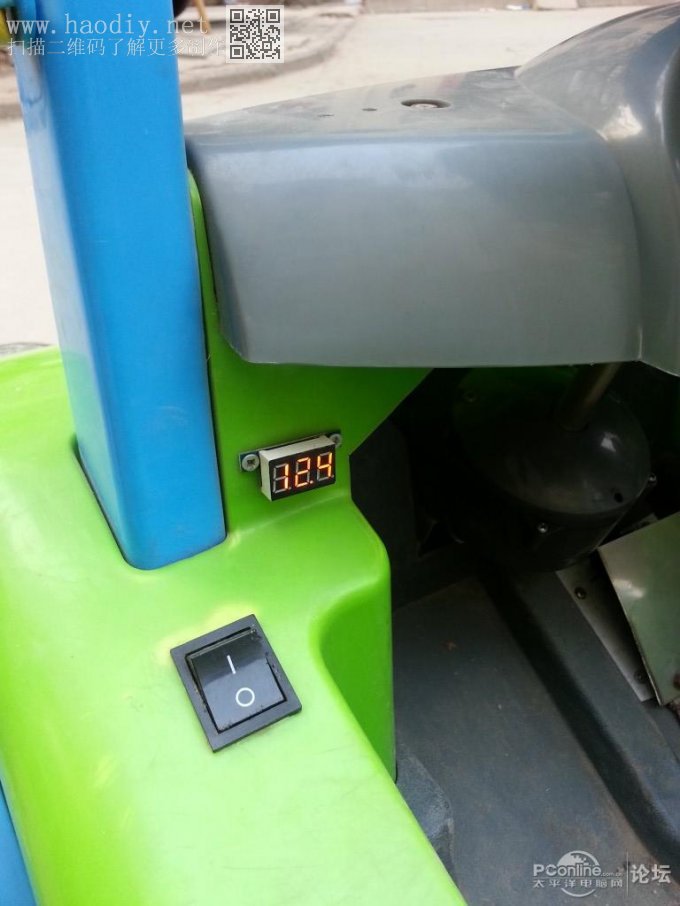 点击查看原图 终极改造,儿童电动车,小朋友车技要从小培养~~