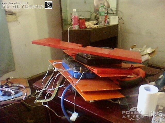 点击查看原图  冰与火的艺术 自制 水冷 电脑桌